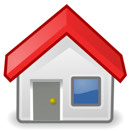 Icône rouge maison toit à télécharger gratuitement
